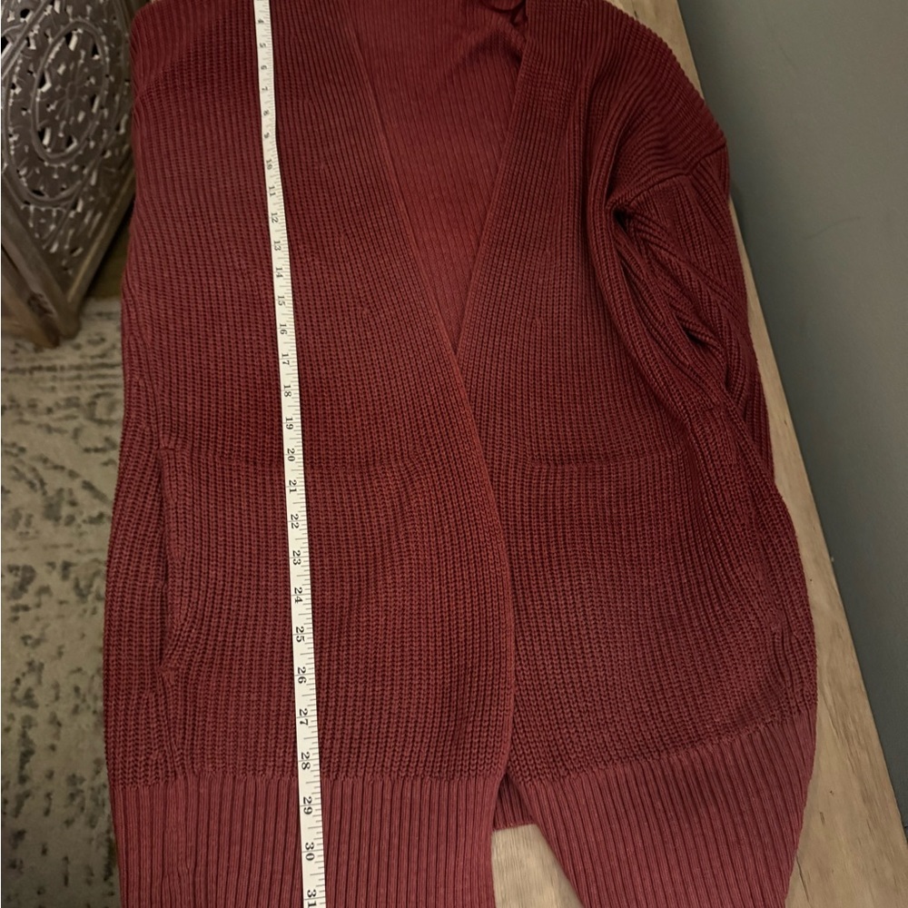 Lululemon Athletica Maroon Knit Cardigan - Picture 6 of 8